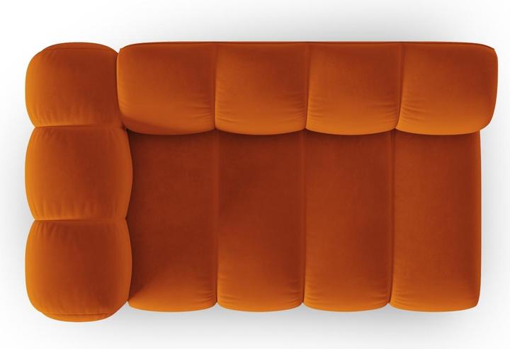 Image du produit Micadoni Canapé Modulable Gauche en Velours, "Lupine", 2 Places, 145x95x70Fabriqué en Europe (2 places)