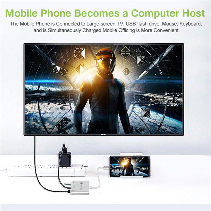 Actual product image Techly Converter Cable Adapter USB-C to (USB-C)