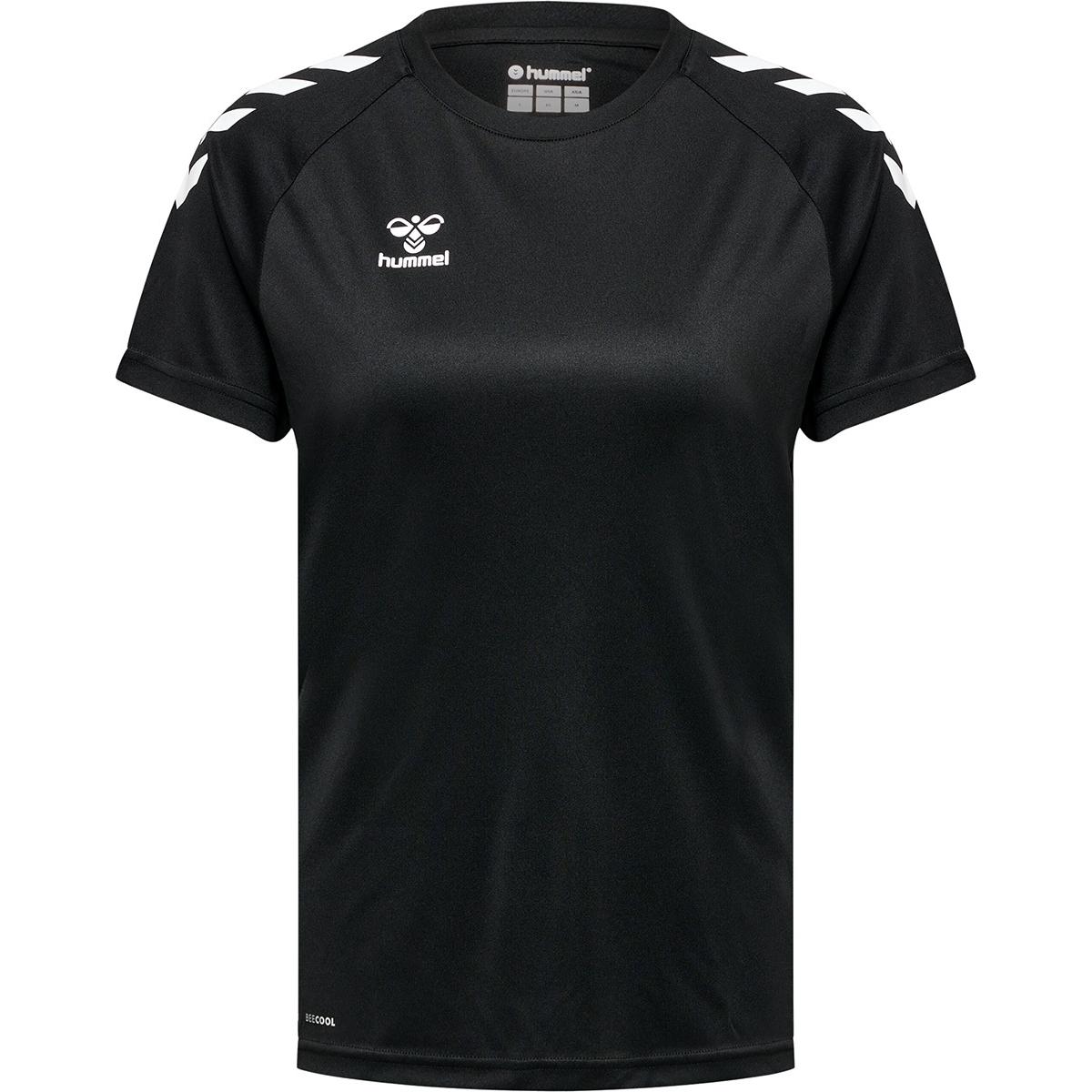 hummel, Damen, Sportshirt, Core Xk Core Poly T-Shirt S/S Woman (L), Schwarz, L