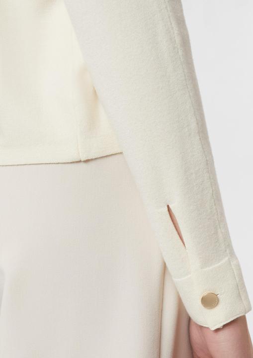 Produktbild Comma Strickpullover Milano Strick mit Schmuck-Knopf an der Manschette (48)