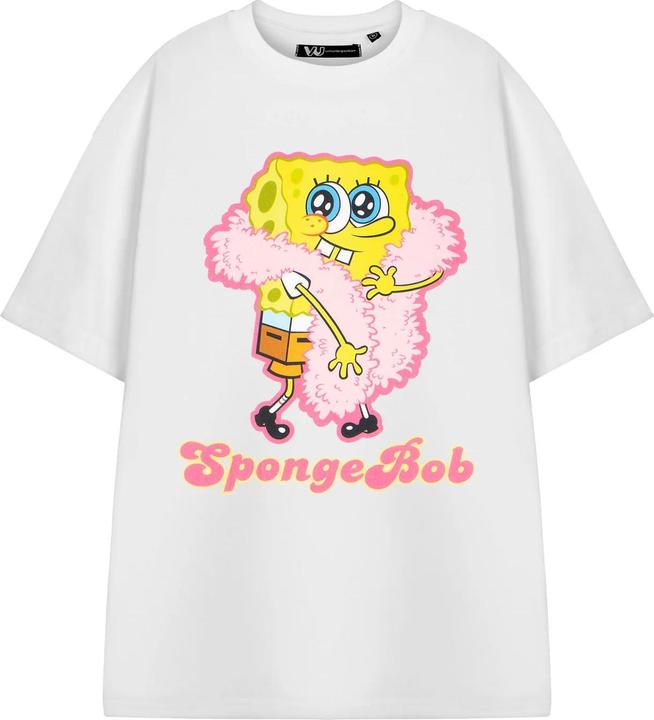 Produktbild Spongebob Squarepants Feather Boa TShirt kurzärmlig (S)