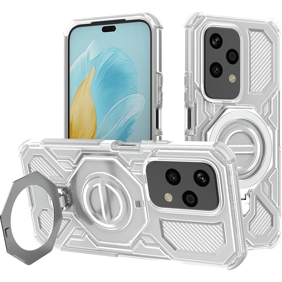 Techsuit - Carbon Shield PRO - Honor 200 Lite - White Transparent (Honor 200 Lite), Cover smartphone, Bianco, Trasparente