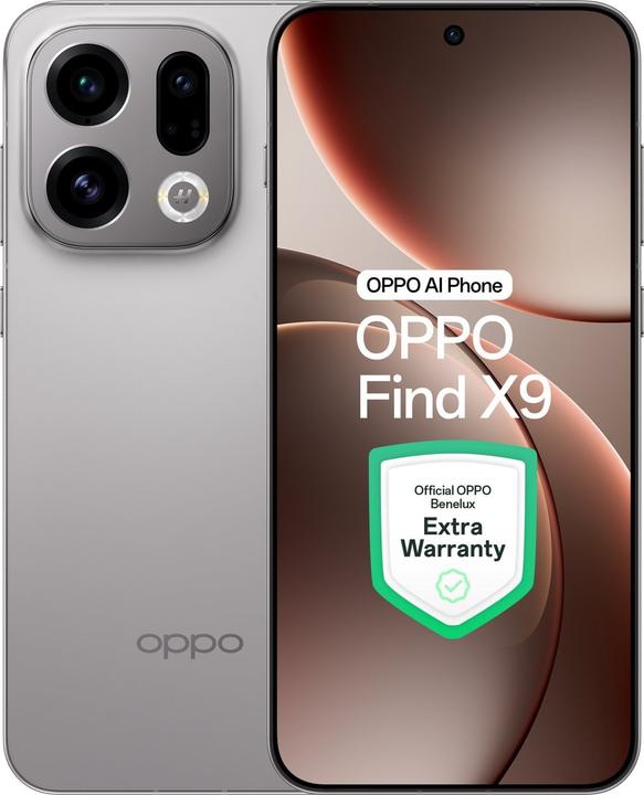 OPPO Find X9 (512 GB, Titanium Grey, 6.59", Dual SIM, 5G)
