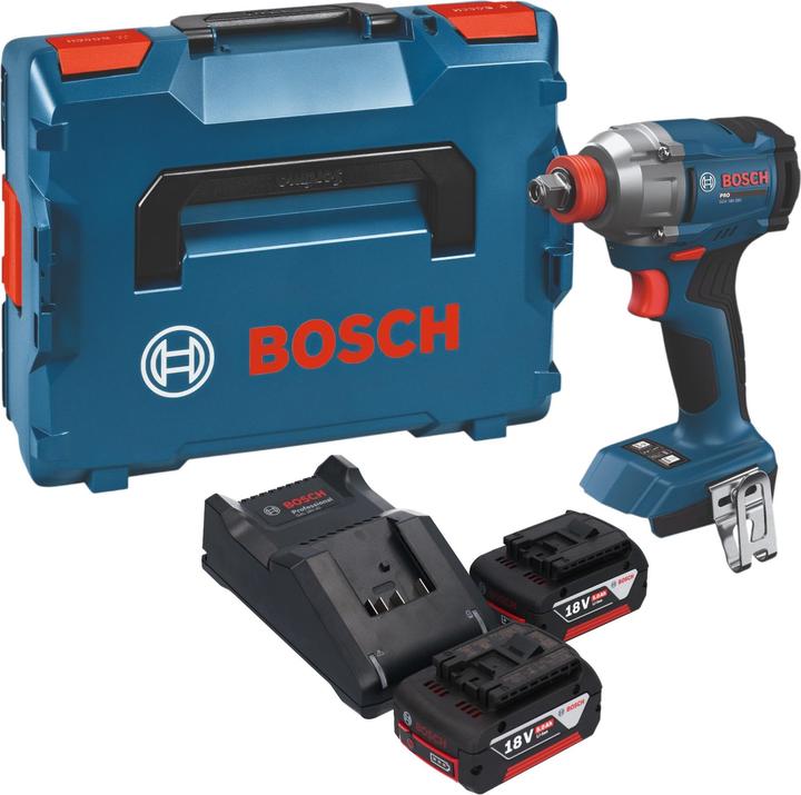 Produktbild Bosch Professional Bosch GDX 18V-285 Professional Akku Drehschlagschrauber 18 V 285 Nm + 2x Akku 5,0 Ah + Ladegerät + (Schlagschrauber)