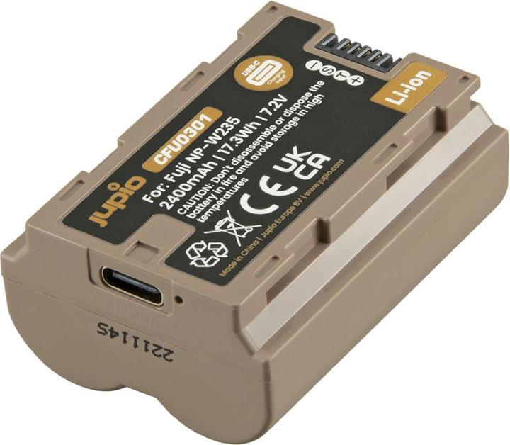Actual product image Jupio Fujifilm NP-W235 USB-C (Camera battery)