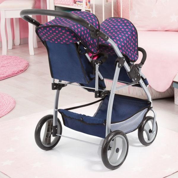 Actual product image Bayer Twin Pram Navy