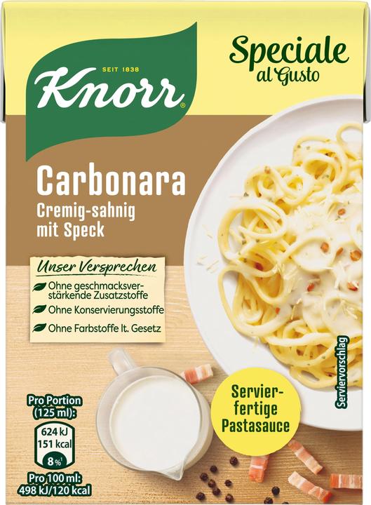 Produktbild Knorr Speciale al Gusto Carbonara (370 g)