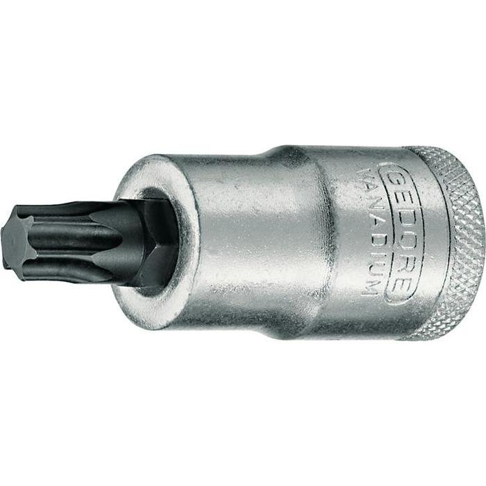 Gedore, Steckschlüssel + Stecknuss, ITX 19 T60 Schraubendrehereinsatz 1/2" TX T60