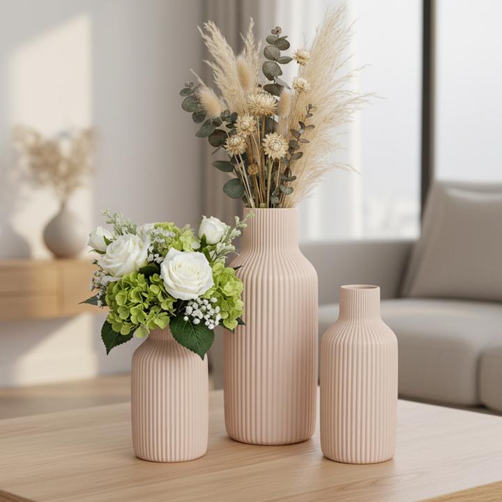 Actual product image Relaxdays Vase set (3 x, 9 x 9 x 20 cm)