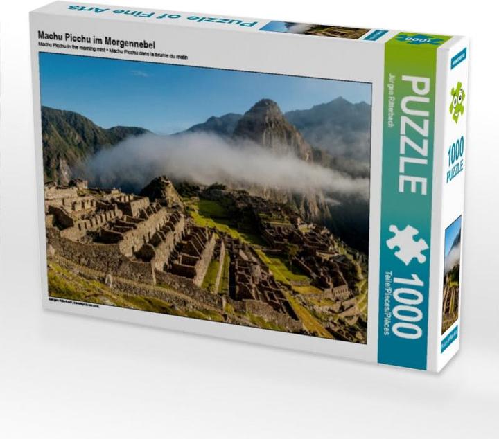 Machu Picchu im Morgennebel 1000 Teile Puzzle Quer (1000 Teile)