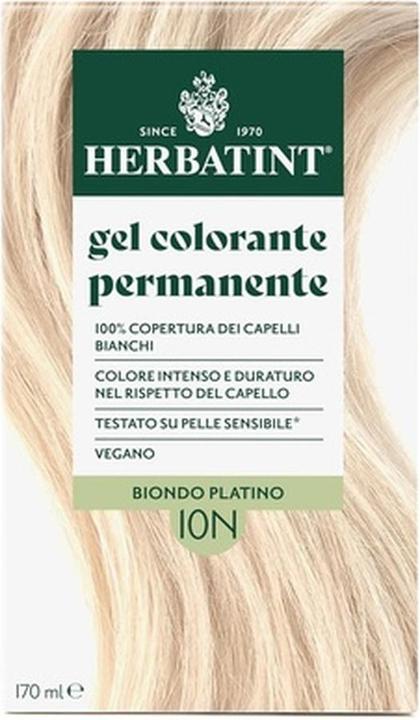 Produktbild Herbatint Permanent Hair Color Gel 10N Platinum Blonde 170ml (10N Platinum Blonde)