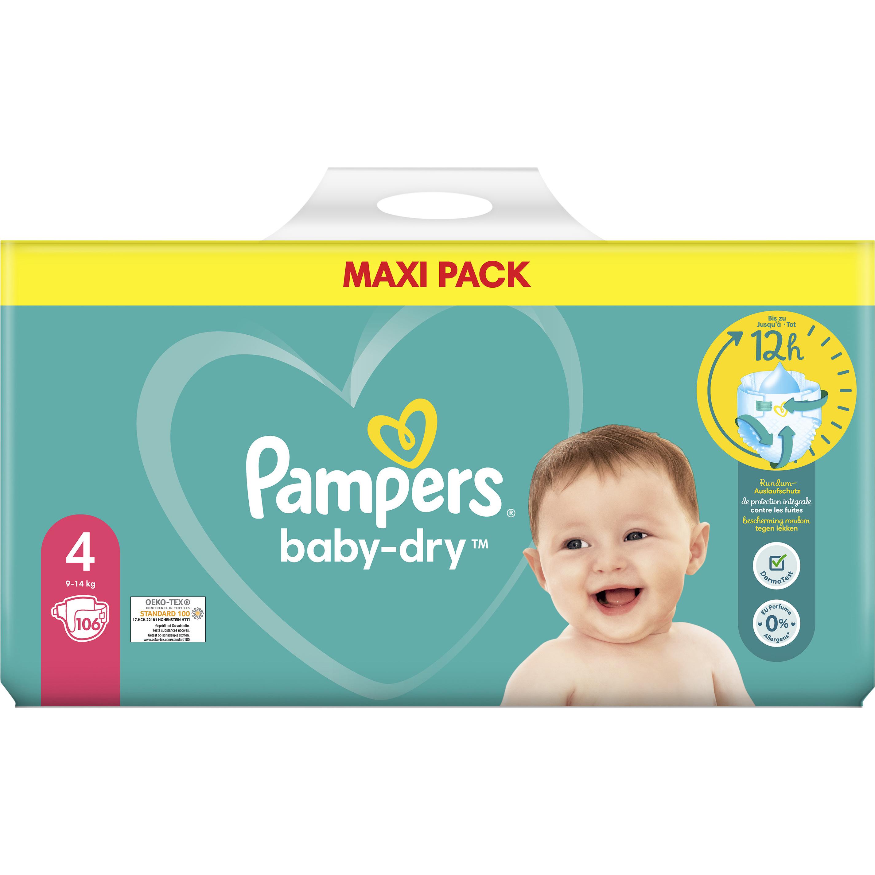 Thumbnail - Pampers Baby-Dry (Gr. 4, Halbmonatsbox, 106 Stück)