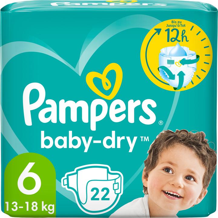 Produktbild Pampers Baby-Dry (Gr. 6, Tragepack, 22 Stück)
