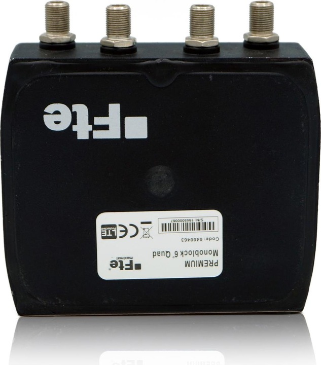 Produktbild FTE Premium Monoblock Quad LNB Sat-Antenne (4-Teilnehmeranschluss, Zwei-Satelliten-Positionen, HD 1080 (Quad LNB)
