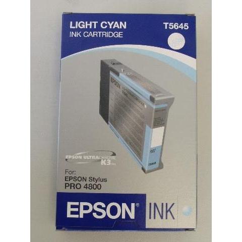 Thumbnail - Epson, Druckerpatrone, UltraChrome T5645 - 110 ml - hell Cyan (LC)