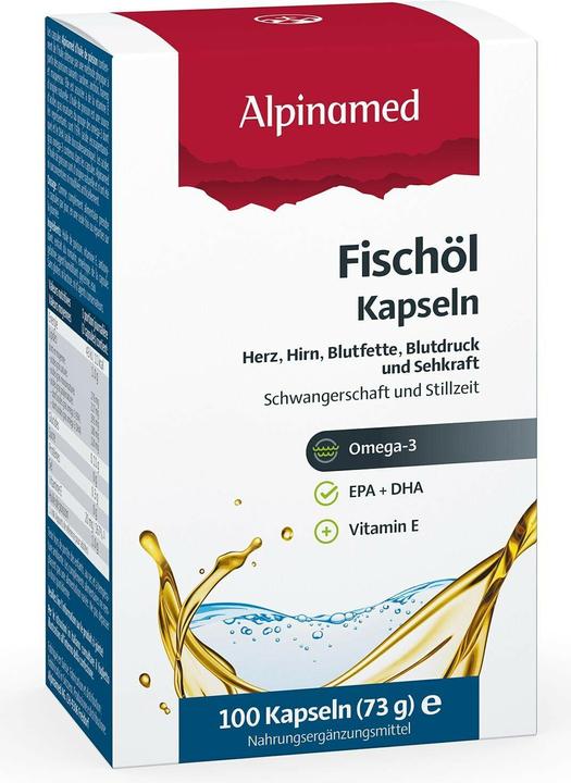 Immagine prodotto Alpinamed Olio di pesce (100 Pezzo/i, Pillole, 70 g)