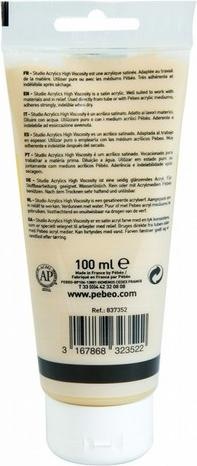 Actual product image Pebeo Studio Acrylics Fine Acrylic (Gold, 100 ml)
