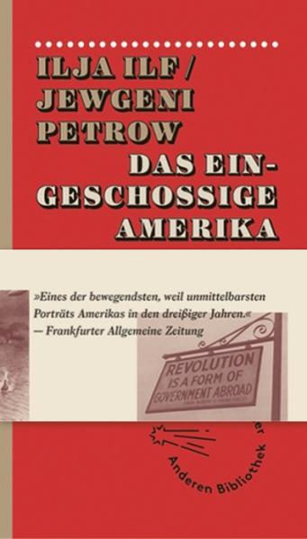 Produktbild Das eingeschossige Amerika (Deutsch, Jewgeni Petrow, 2014)