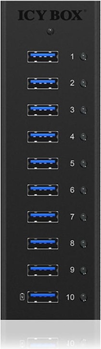Produktbild Icy Box Ib-Ac6110 (USB-B, 10 Ports)