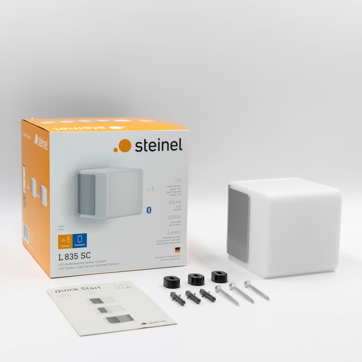 Actual product image Steinel LED Sensor Light Cubo L 835 (616 lm, IP44)