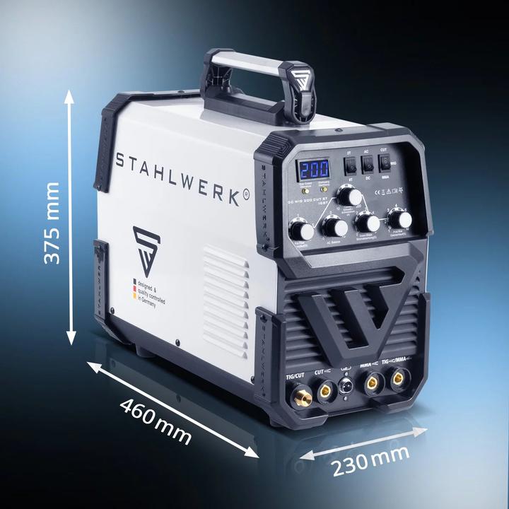 Actual product image Stahlwerk AC/DC TIG 200 CUT welding machine with MMA and integrated plasma cutter