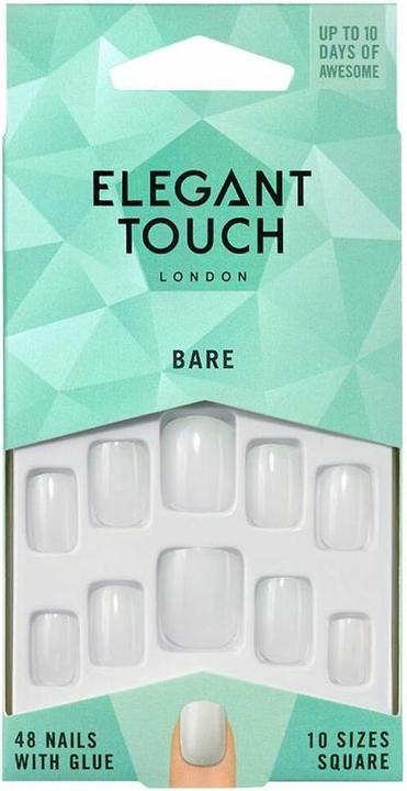 Actual product image Elegant Touch Totally Bare Square 001 (Artificial nails, bare)