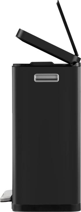 Produktbild EKO Treteimer X-Cube Tretmülleimer rechteckig schwarz 45 L mit extra breitem Pedal, gedämpftem Deck (45 l)