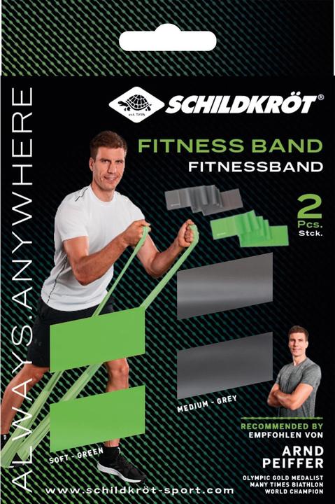 Produktbild Schildkröt Fitnessbänder (2 m, Leicht, Mittel)