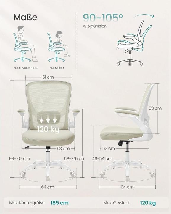 Actual product image Songmics Home Office (46 - 54 cm)