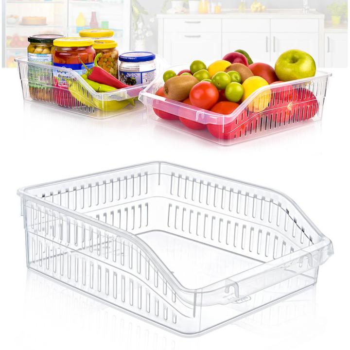 Actual product image Hermex Fridge Box Fridge Organiser Storage Box Kitchen Container