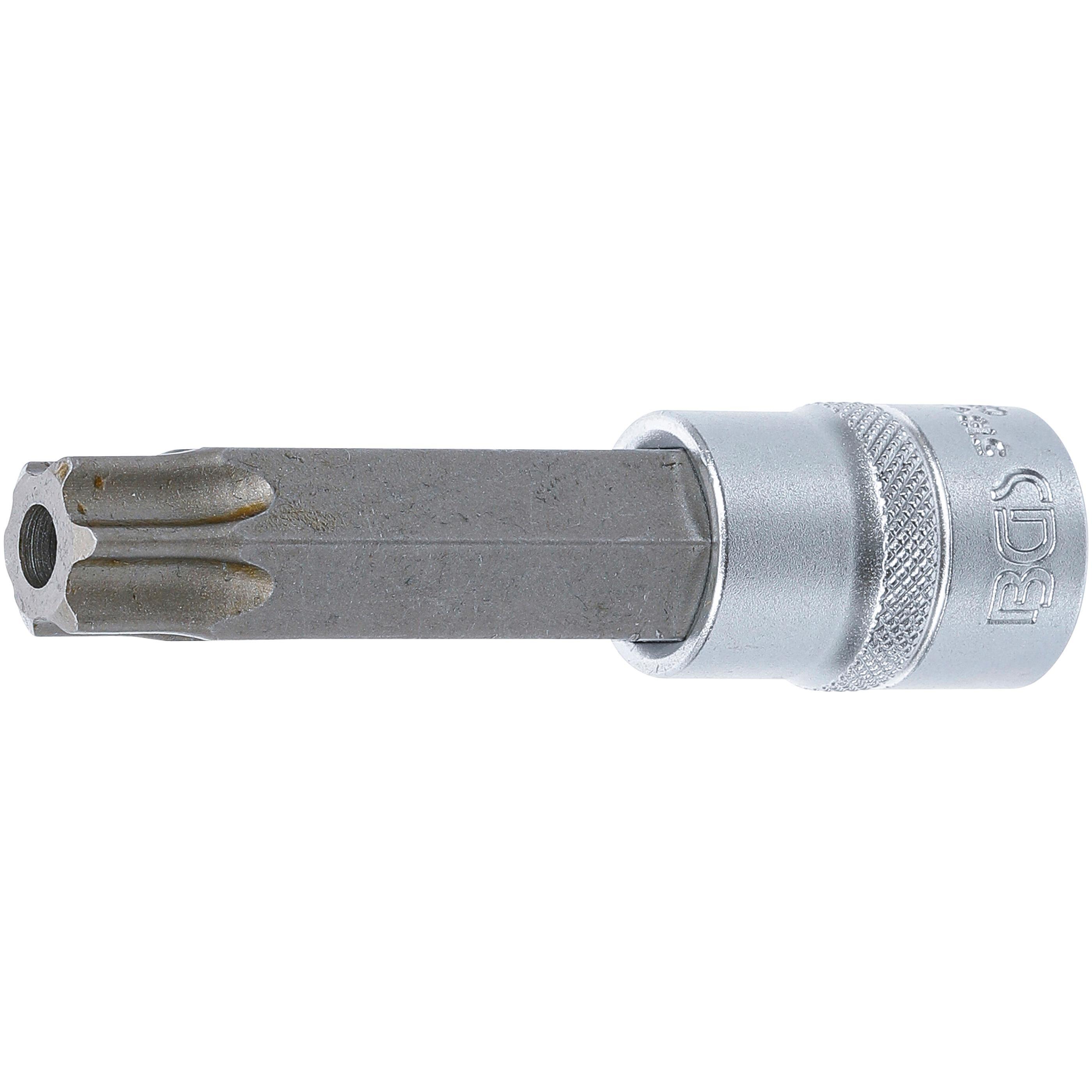 Thumbnail - BGS, Bits, Bit-Einsatz Länge 100 mm 12,5 mm (1/2") T-Profil (für Torx) mit Bohrung T80 (T80)