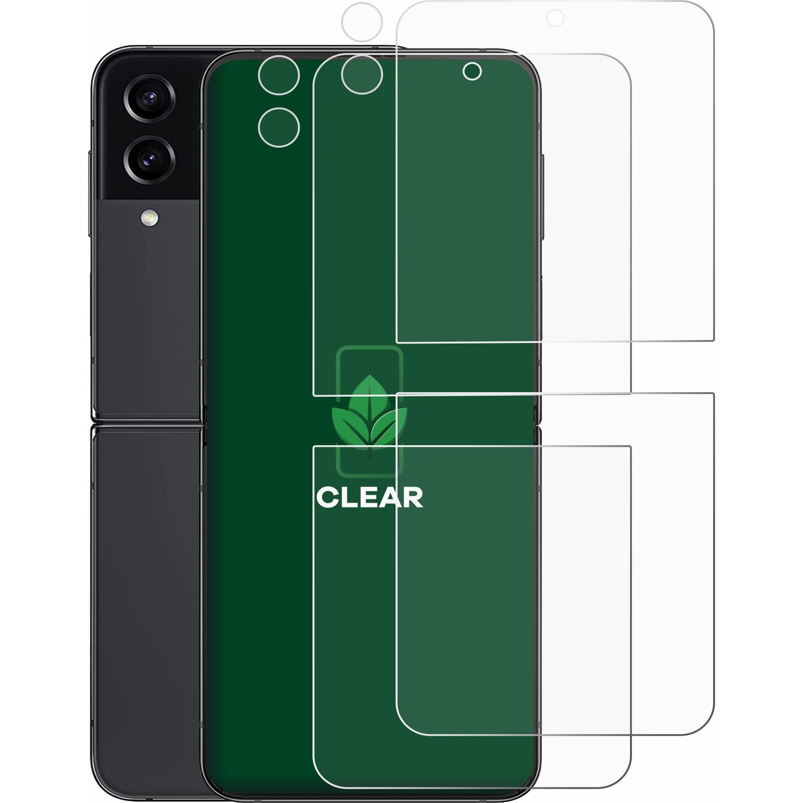 Thumbnail - ScreenLeaf Schutzfolie nachhaltiger Displayschutz Displayschutzfolie Folie Klar Transparent (2 Stück, Samsung Galaxy Z F...