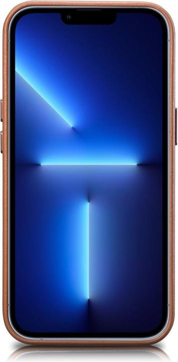 Image du produit iCarer Étui en cuir pour iPhone 14 Marron (WMI14220705-BN) (Compatible MagSafe) (Apple iPhone 14)