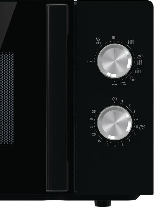 Actual product image Gorenje MO20E2BH Microwave Oven, Free Standing, Capacity 20 L, Power 800 W, No Ddisplay, Black (20 l)