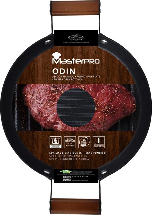 Immagine prodotto MasterPRO Piastra per grigliare (28 cm, Padella grill, Ferro)