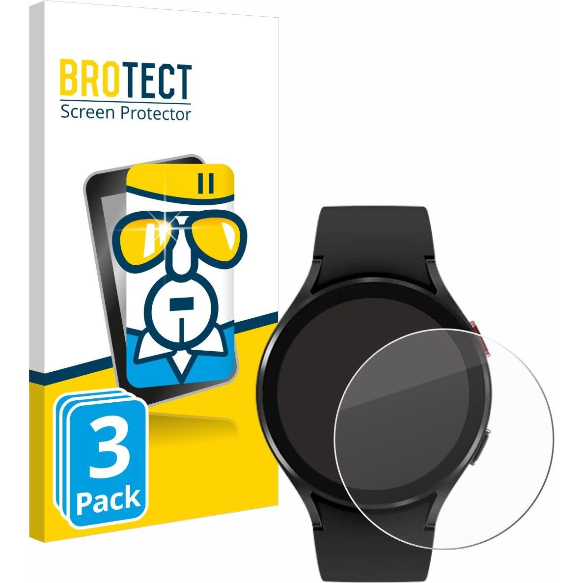 BROTECT Panzerglas Hartglas Displayschutz, Smartwatch Schutzfolie, Transparent