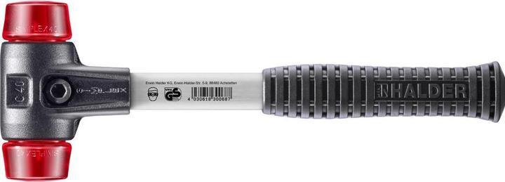 Image du produit Halder Marteau SIMPLEX longueur 325 mm tête Ø 40 mm en fibre de verre avec manche caoutchouc (1) : (870 g)