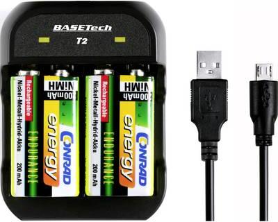 Actual product image Basetech T2 9V Block Charger NiMH, LiIon, LiFePO (9V Block)