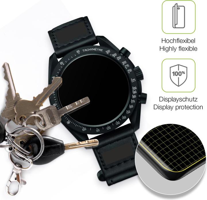 Produktbild Dipos Full Cover Schutzfolie Matt (Omega x Swatch Speedmaster Moonswatch)