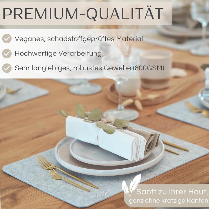 Produktbild Mahewa 6er-Set rutschfeste Tischsets (6 Stk., 43 x 30 cm)