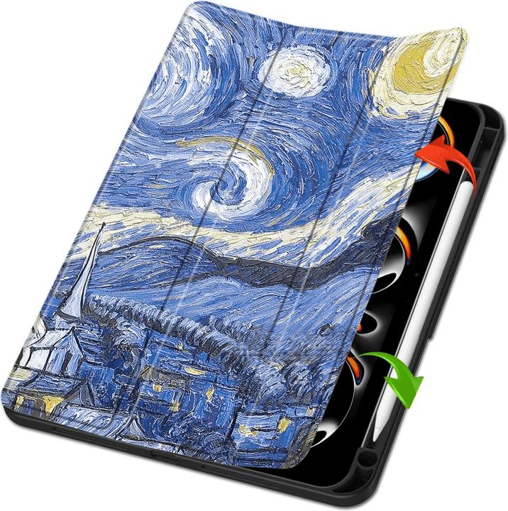 Produktbild Cover-Discount iPad Pro 11 2024 / 2025 - Smart Case Pencil Halter Motiv (Apple iPad Pro 11 2024, Apple iPad Pro 11 2025)