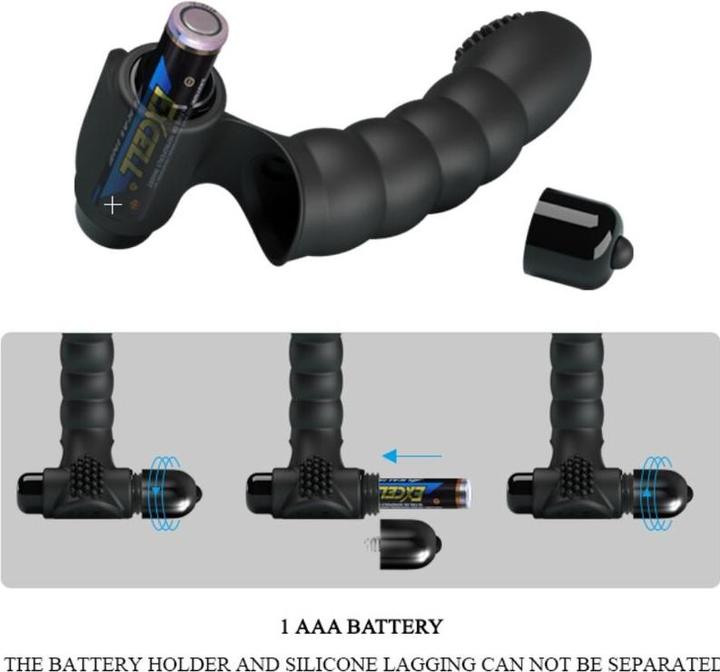 Actual product image Pretty Love Alexander Vibrating Finger Sleeve
