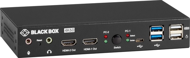 Produktbild Black Box KVM Switch, UHD 4K60, Dual