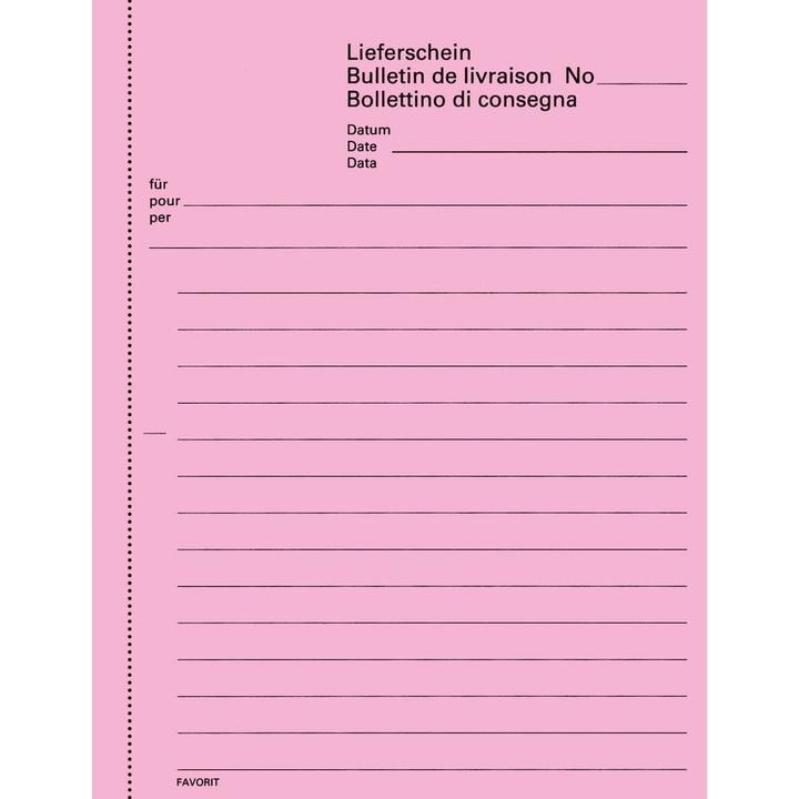 Produktbild Favorit Durchschreibebuch Lieferscheine mit Selbstdurchschreibepapier (100x)