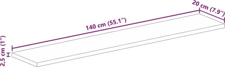 Produktbild vidaXL Tischplatte (140 x 20 cm)