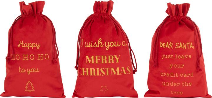 Immagine prodotto J-Line Set di 3 sacchetti di plastica/confezioni regalo 50 x 30 cm