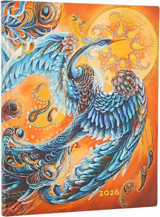 Actual product image Paperblanks Tagesagenda Himmelsvogel Ultra 1 Woche auf 2 Seiten (18 x 23 cm, 1 week / 2 pages)