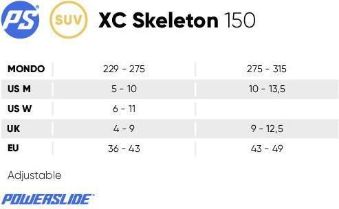 Produktbild Powerslide OFF ROAD SKATES TRINITY XC Skeleton TRI 43-49 (43, 44, 45, 46, 47, 48, 49)