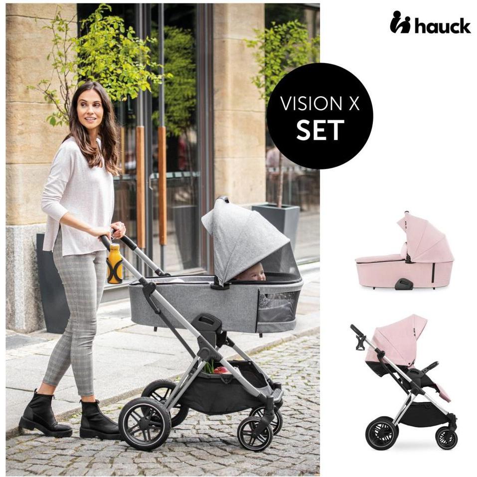 Thumbnail - Hauck, Kinderwagen, Kombikinderwagen Kombi-Kinderwagen Vision X Duoset Silver (Sportwagen