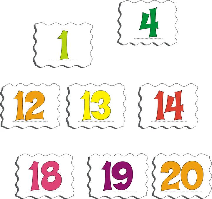 Image du produit Larsen Puzzle - Chiffres 1-20 (20 pièces)